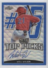 2019 Leaf Metal Draft Top Picks Blue Wave 1/20 Will Wilson #TP-WW1 Auto 0b0