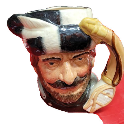 Vintage Royal Doulton 1966 The Trapper D 6612 Toby Mug Jug 7''