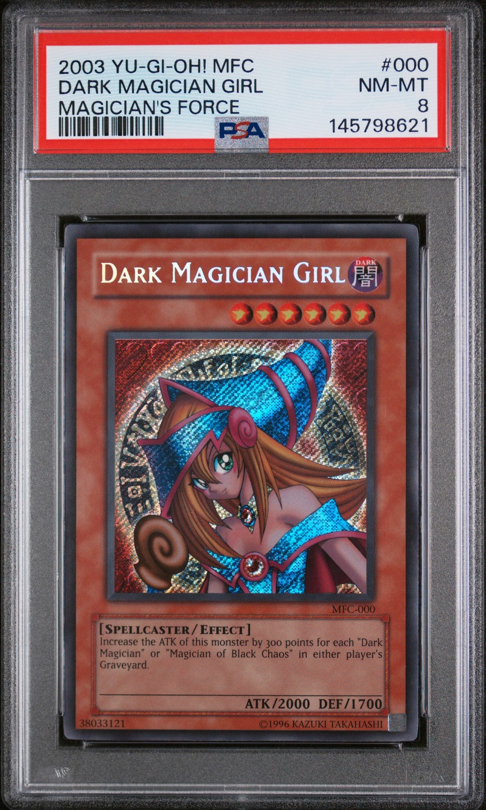 2003 Yu-Gi-Oh! Magician's Force MFC-000 Dark Magician Girl PSA 8 145798621