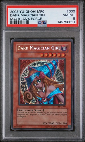 2003 Yu-Gi-Oh! Magician's Force MFC-000 Dark Magician Girl PSA 8 145798621