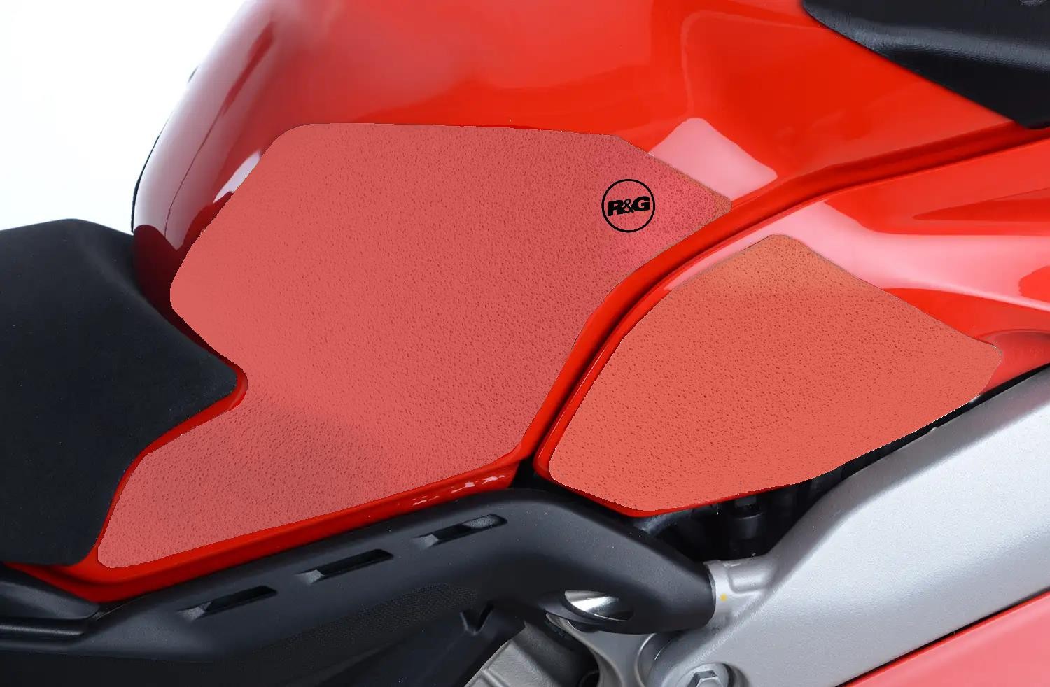 R&G Tank Traction Grips Clear (4-Grip Kit) Ducati Panigale V4 Speciale 2018