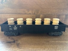 Lionel Post-War 6462 New York Central Gondola with 6 Barrels C-7 Excellent