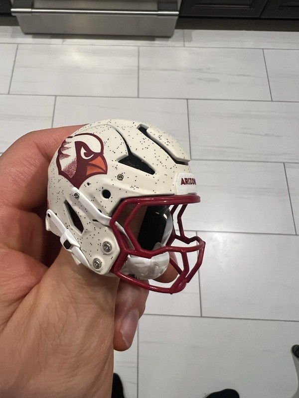 Custom 3D Printed Arizona Cardinals Rivalry Pocket Pro Axiom Helmet McBride