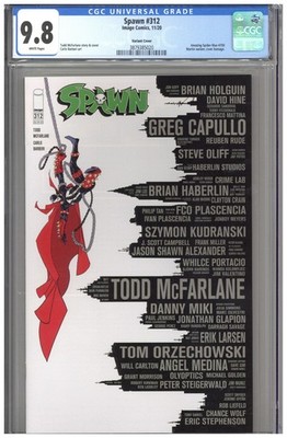 Spawn #312 CGC 9.8 Todd McFarlane Variant Cover ASM 700 Martin Cover Homage