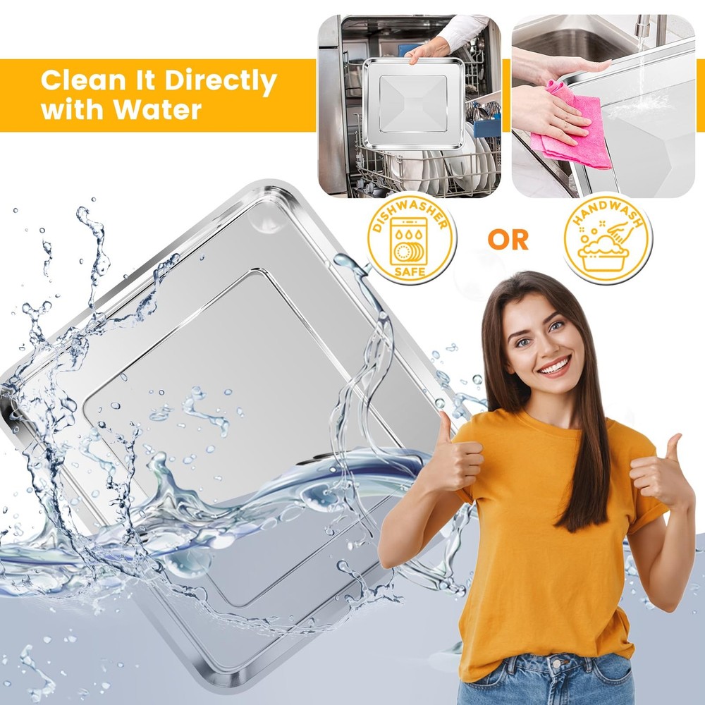 Non-Stick Air Fryer Baking Pan for Nuwave Bravo 12-in-1 21 Qt Toaster Oven 11.2x10.5 Inches Non-Stick Air Fryer Baking Pan for Nuwave Bravo 12-in-1 21 Qt Toaster Oven 11.2x10.5 Inches