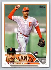 2023 Topps #277 David Villar RC - San Francisco Giants