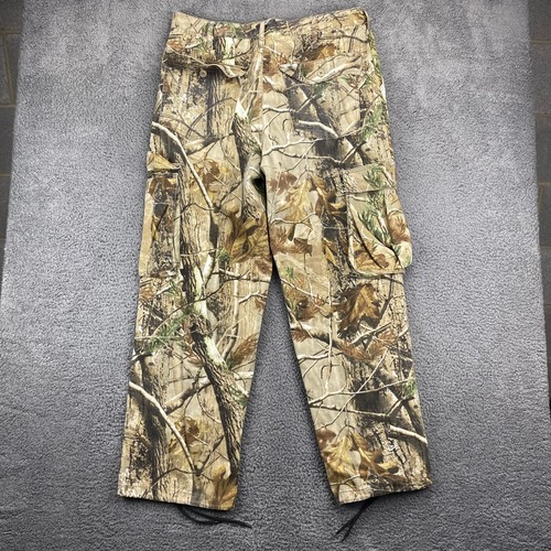 Realtree Mens Camo Cargo Pants Size 36-38 L Cotton Blend Outdoor Hunting - Picture 10 of 11