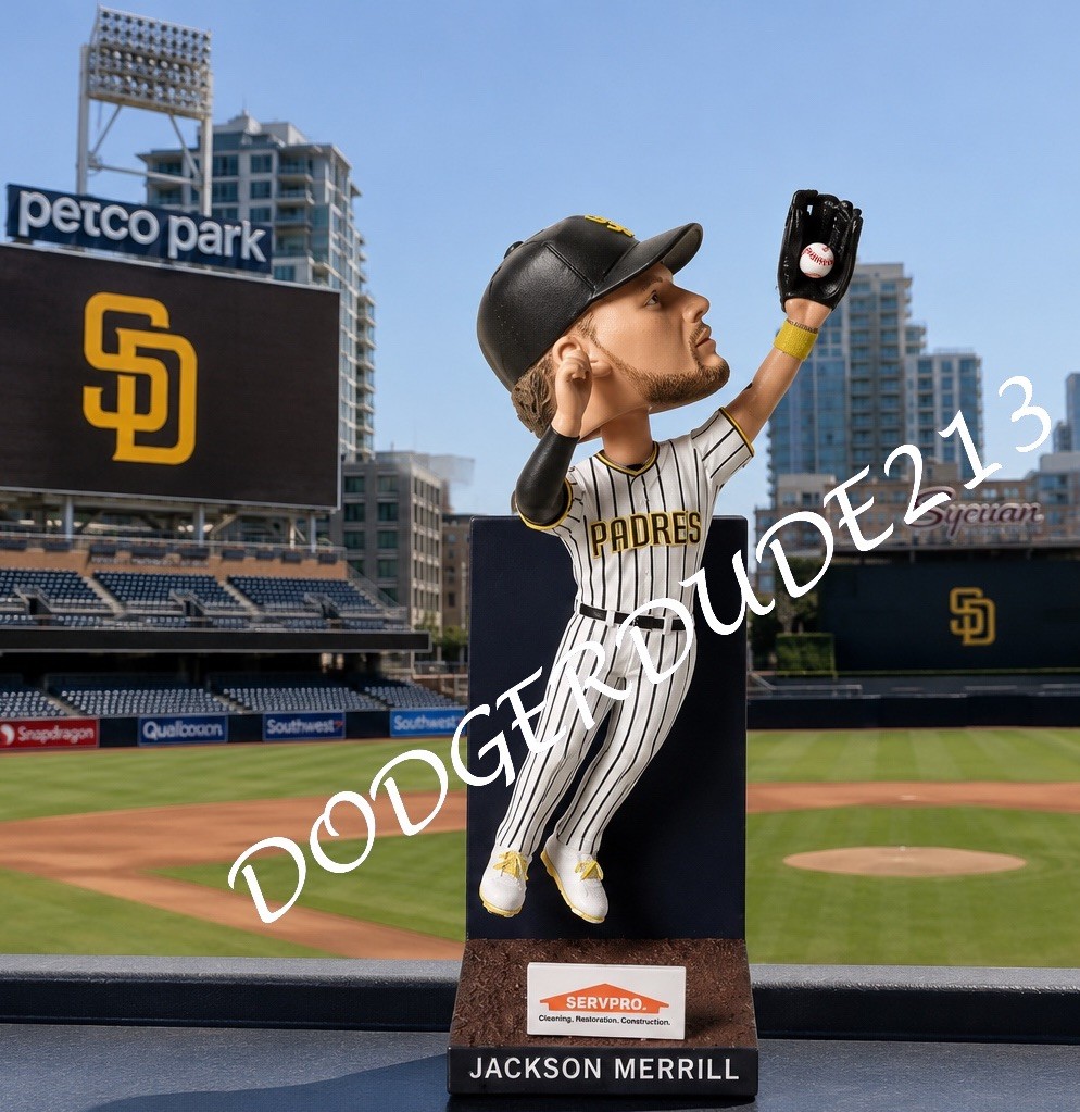 PRESALE 🔥 Jackson Merrill Robbery Wall Catch Bobblehead SD Padres 8/24/26 🔥