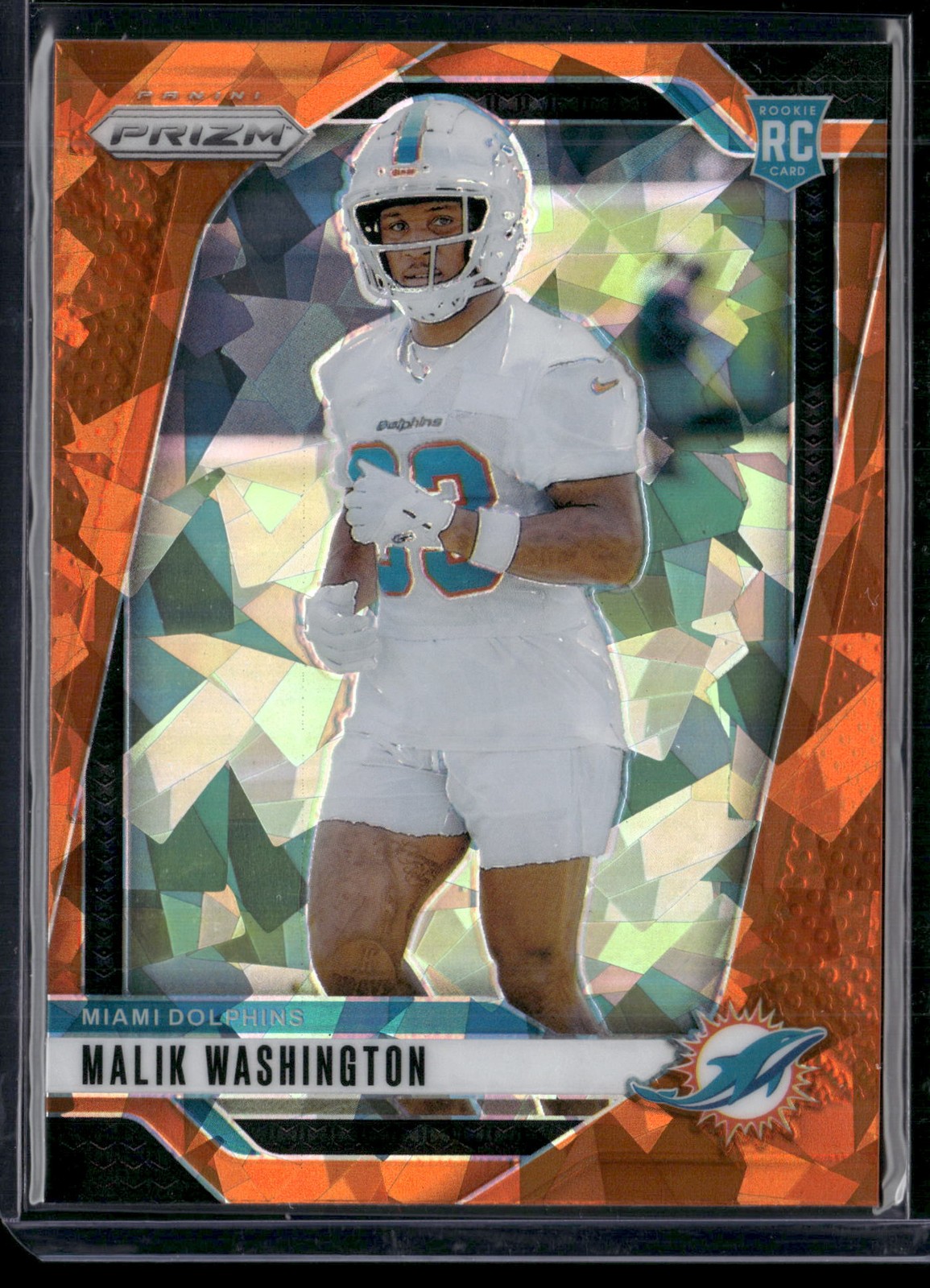 2024 Panini Prizm #371 Malik Washington Orange Ice