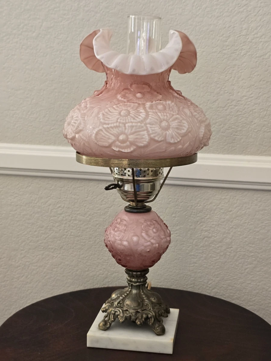 Fenton Rose Lamp In Fenton Art Glass for sale | eBay