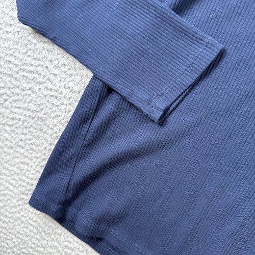 Lauren Ralph Lauren Top Womens L Pullover Long Sleeve Zip Shoulders Ribbed NWT - Picture 6 of 14