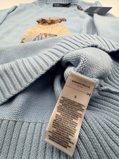 Polo Ralph Lauren Light Blue Bear Sweater Women’s Small