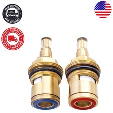Brass Ceramic Faucet Cartridge Set - 2pcs for Effortless Repair Maintenance