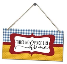 EDCTO Decorative Sign, Rustic Home Wall Art, 12 x 6 Inches, MDF Wood, Home 1