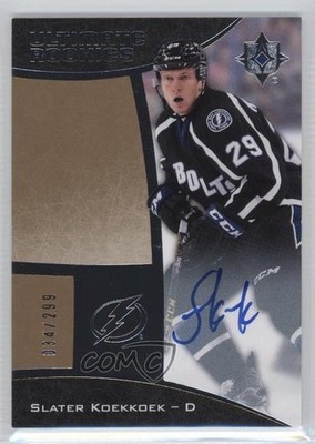 2015 Ultimate Collection Rookies 34/299 Slater Koekkoek #93 Rookie Auto RC bc6