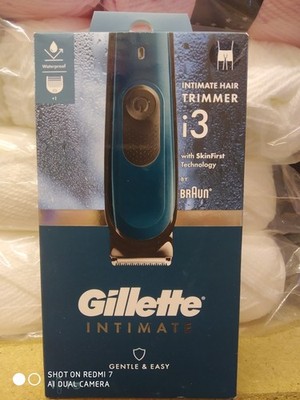 Gillette Intimhaarschneider i3 sanfter & einfacher Rasierer kabellos Nass-Trocken-Anwendung