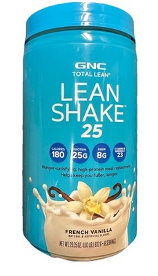 GNC Total Lean Shake 25 Protein Powder French Vanilla 1.83 Lb 7/27