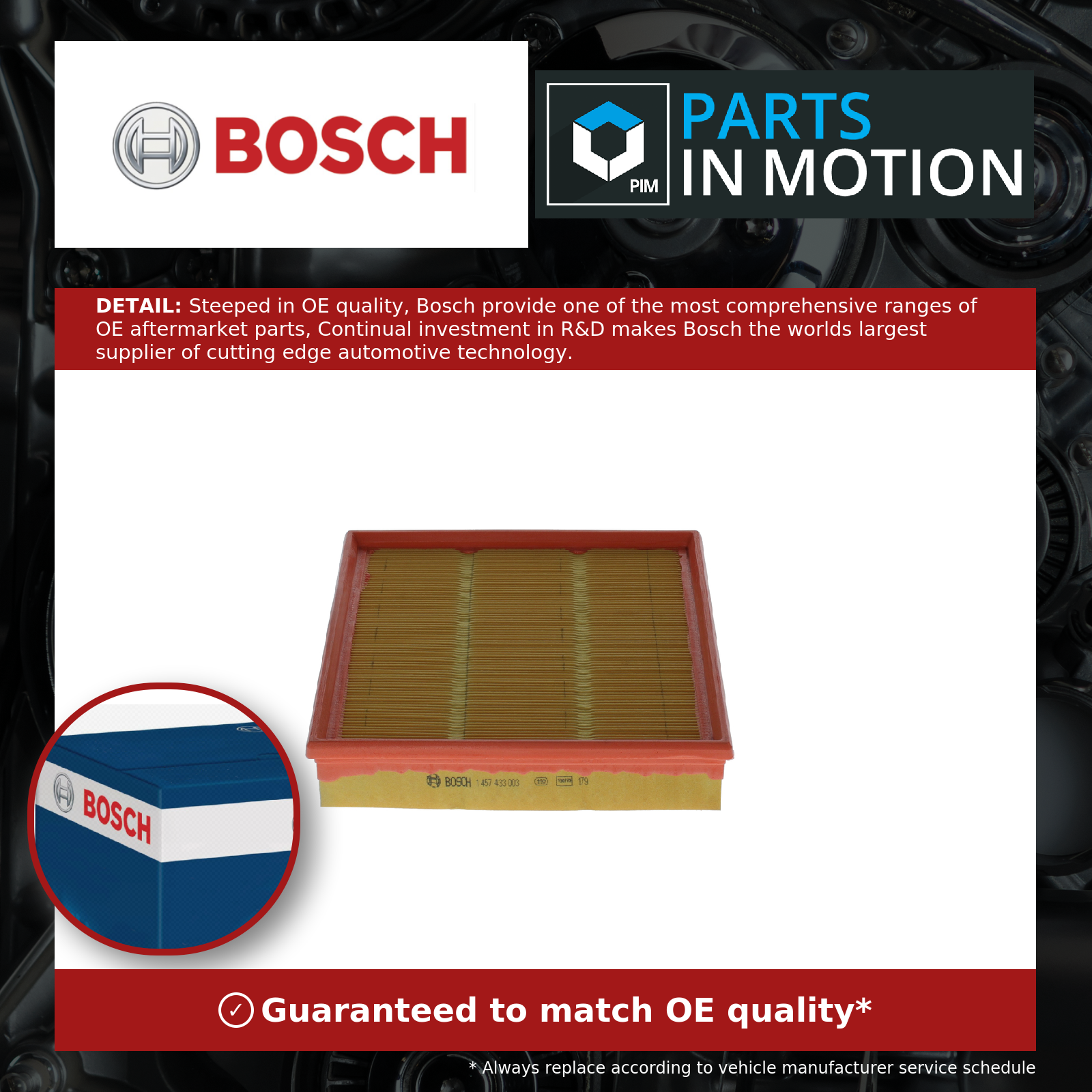 Air Filter fits DAEWOO ESPERO KLEJ 2.0 95 to 99 C20LE Bosch 3053193 92060868 New - Image 6