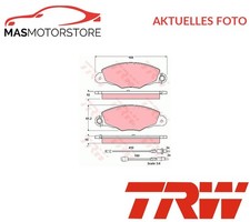 SATZ BREMSBELÄGE BREMSKLÖTZE VORNE TRW GDB1336 A FÜR CITROËN XANTIA,XM