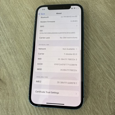 Apple iPhone 12 - (Unlocked, AT&T, Verizon, T-Mobile) No Face ID