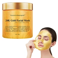 24K Gold Peel Off Moisturizing Facial Mask Deep Cleansing Anti-Acne Oil S2X8