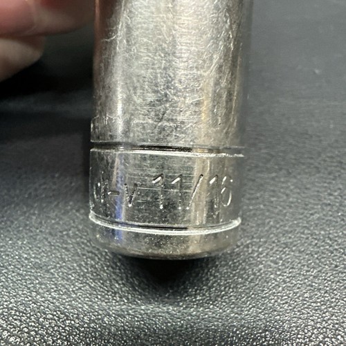PowerBuilt 11/16” Socket 3/8" Drive 6 Point Deep SAE Socket CR-V - Picture 6 of 7