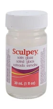 Polyform Sculpey Glaze Gloss Satin Permanent Protection Clay Included 1 Fl oz