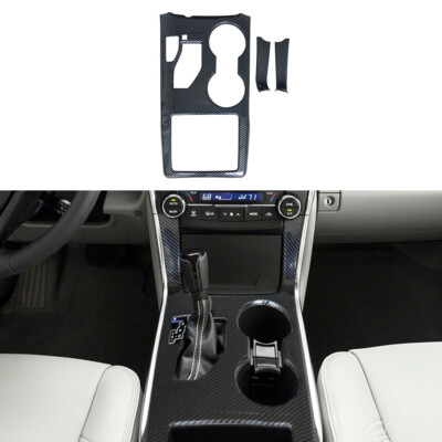 Carbon fiber color Gear Shift Panel Cover Trim Fit for Toyota