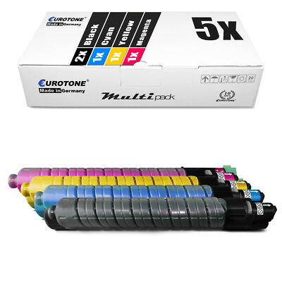 5x Toner für Ricoh Aficio MP C 3001 3501 842044 - 842047 Set CMYK