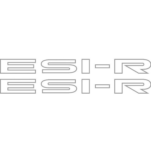 New 1987-1989 Mitsubishi STARION ESI-R ESI Front Fender Decal Pair Wide Body - Picture 4 of 4