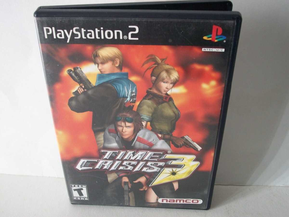 Time Crisis 3 PlayStation 2 PS2 Game Case Disc Light Gun Shooter