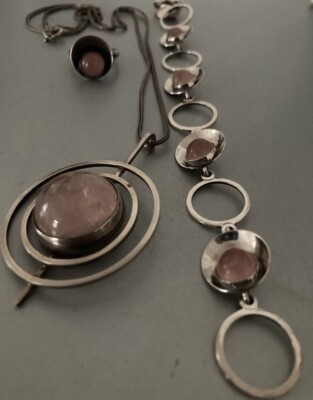 nils erik from denmark Silber Schmuck vintage Silberschmuck Modernist 70er Jahre