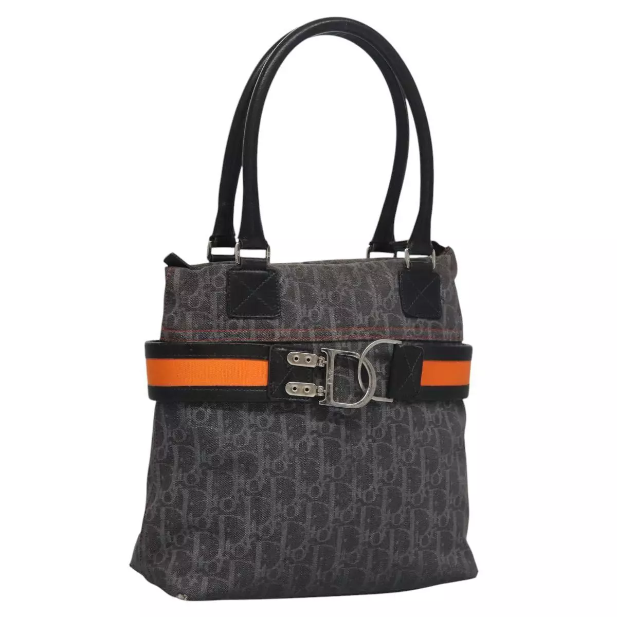 Sac fourre tout Christian Dior Trotter toile Flight Line noir authentique 113170