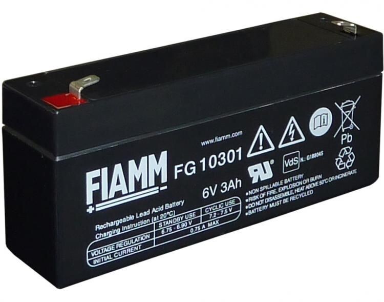 BATTERIA FIAMM FG10301 6V 3,0Ah