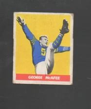 1948 Leaf Football Card #19 George McAfee-Chicago Bears Vg Card
