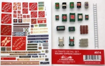 JL Innovative Design 974 HO Scale Railway Express Agency Custom Detail Set