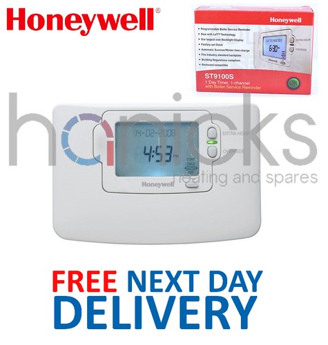 Honeywell 1 Day Timer, 1 Channel ST9100S1007 Inc Boiler Service Reminder - Picture 2 of 4