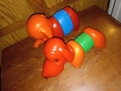 VtG Tupperware Tupper Toy Zoo IT Yourself Dog & Elephant Lot of 2 *No Tails
