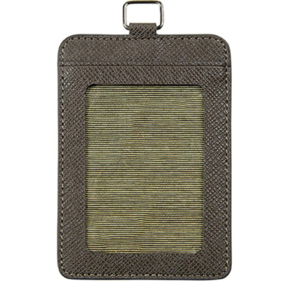 NEW 12x Rexel Card Holder Pouch Portrait Brown Leatherette Pack BULK
