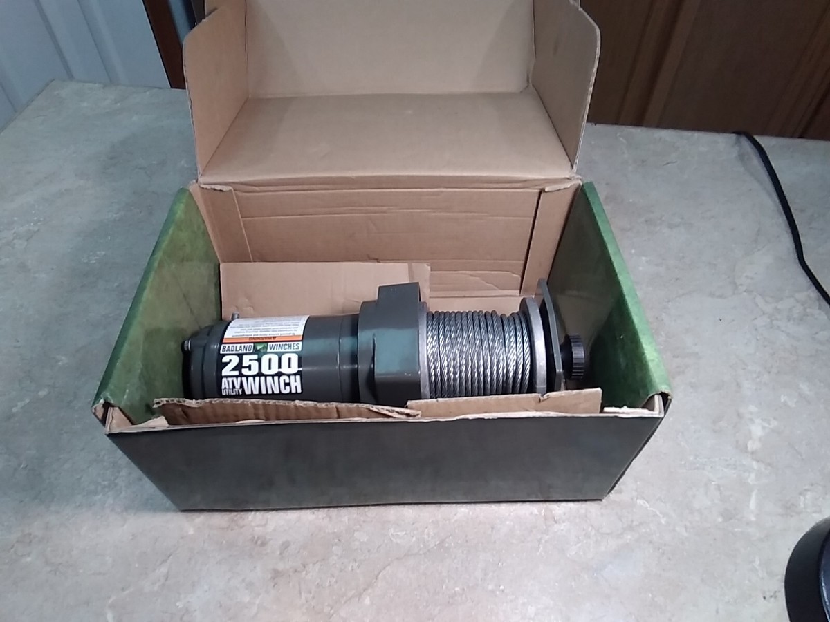 NEW Badland ATV 2500lb Winch,61840 No Remote Or Solenoid | eBay
