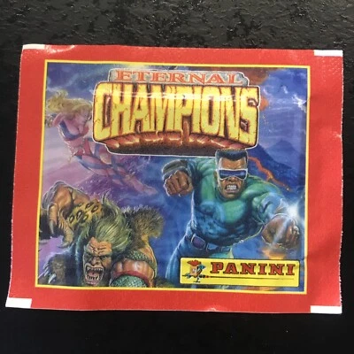 Original pochette bustina packet figurine panini Eternal Champions - Photo 1/2