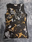 y2k HEYNE BOGUT Metallic Abstract Print Tank Top S