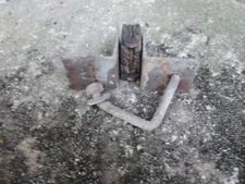 Mounting Bracket & V Bolt for Aermotor Windmill Pull-Out Lever Handle, for 2"