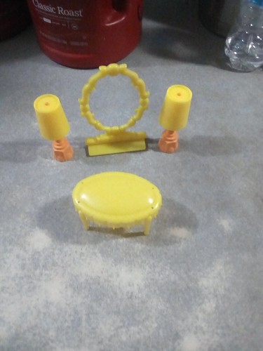 Vintage Dawn Doll's Apartment Furniture And Accessories Original 1970's - Picture 12 of 13
