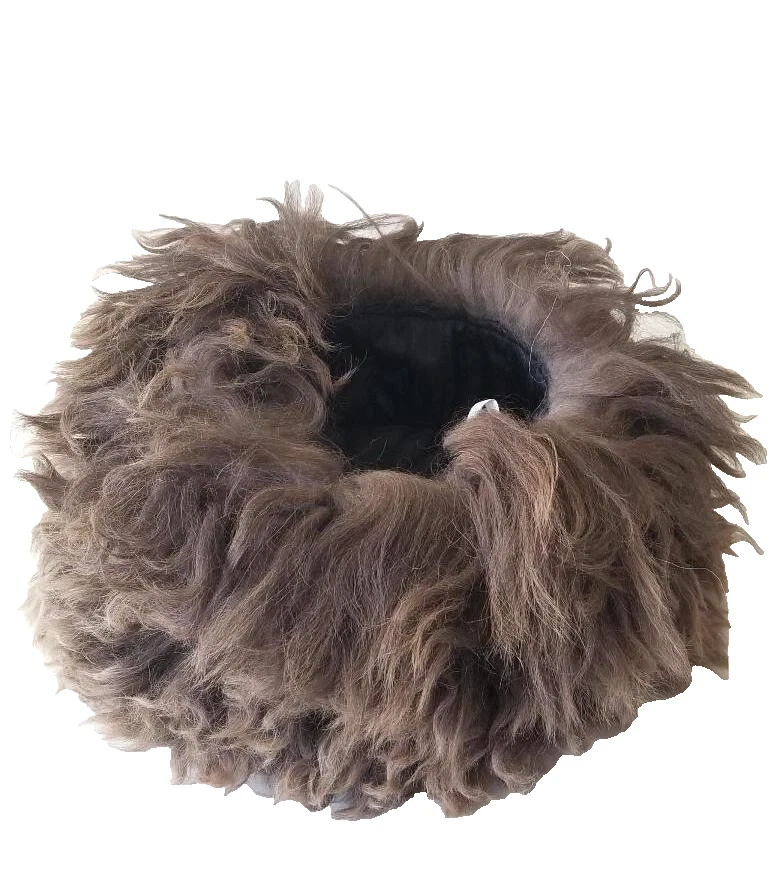 ICONIC TURKMEN 'SHAGGY' TELPEK DESERT HORSEMEN WOOL 帽子 - 全新 — 第 4/4 张图片