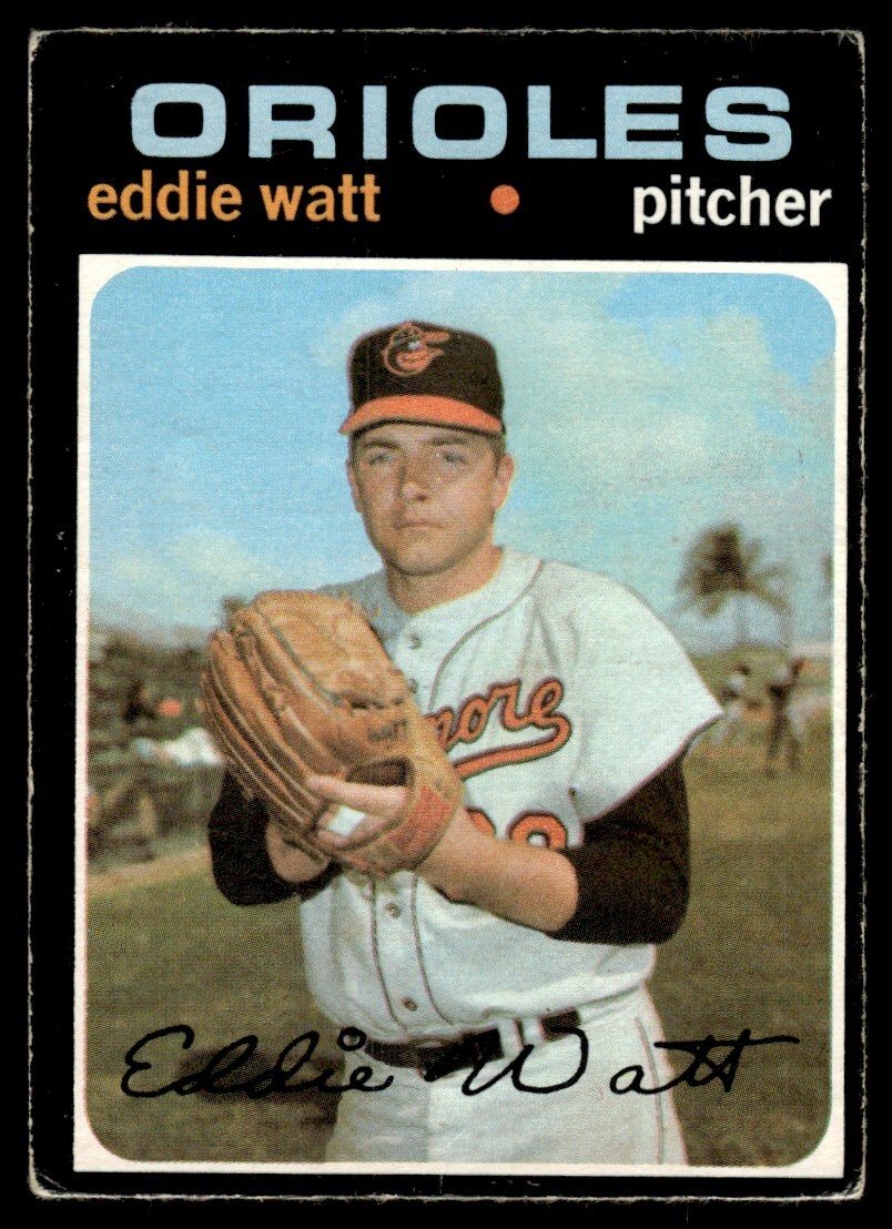 1971 O-Pee-Chee Eddie Watt Baltimore Orioles #122 R183