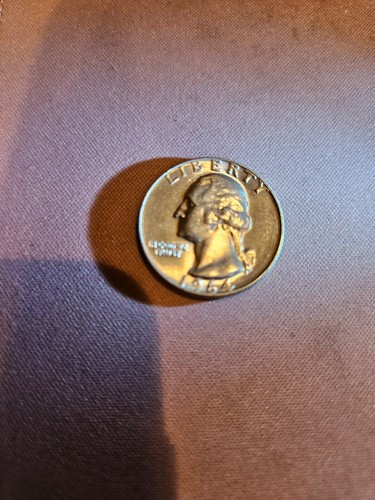 1964 no mintmark 90% Silver Washington Quarter very near mint - Picture 3 of 7