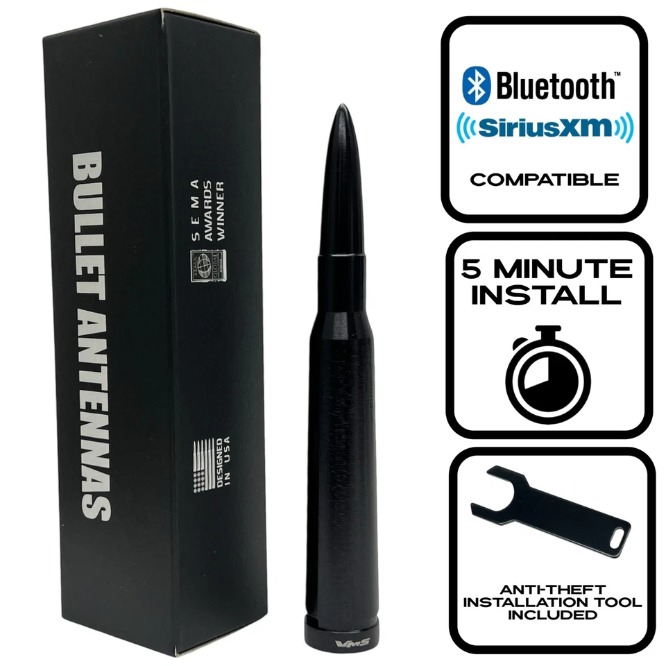 50 CAL CALIBER BULLET ANTI THEFT COPPER COIL ANTENNA FOR DODGE RAM TRUCKS - Image 4 of 4