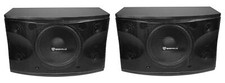 Pair Rockville KPS12 12" 3-Way 1600 Watt Karaoke Speakers Wall Brackets / MDF 