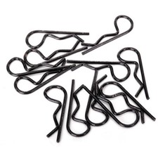 Traxxas 1834A Standard Size Black Body Clips 12 TRX-4 4-Tec 2.0 GT Mustang